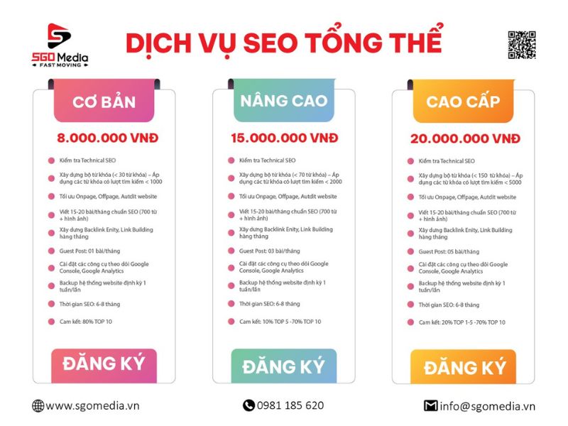 Báo giá dịch vụ SEO tại Quảng Ninh của SGO Media