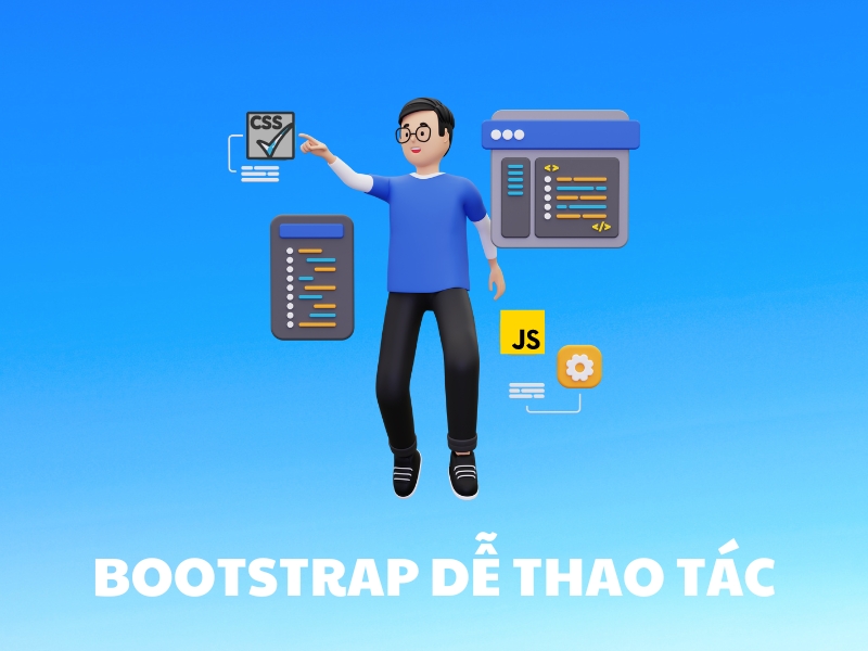  Bootstrap với mã nguồn mở HTML, CSS và JavaScript.