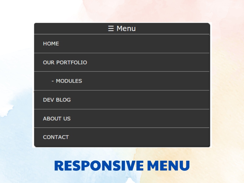 Responsive Menu giúp người dùng dễ dàng tìm thấy thông tin trên website của bạn