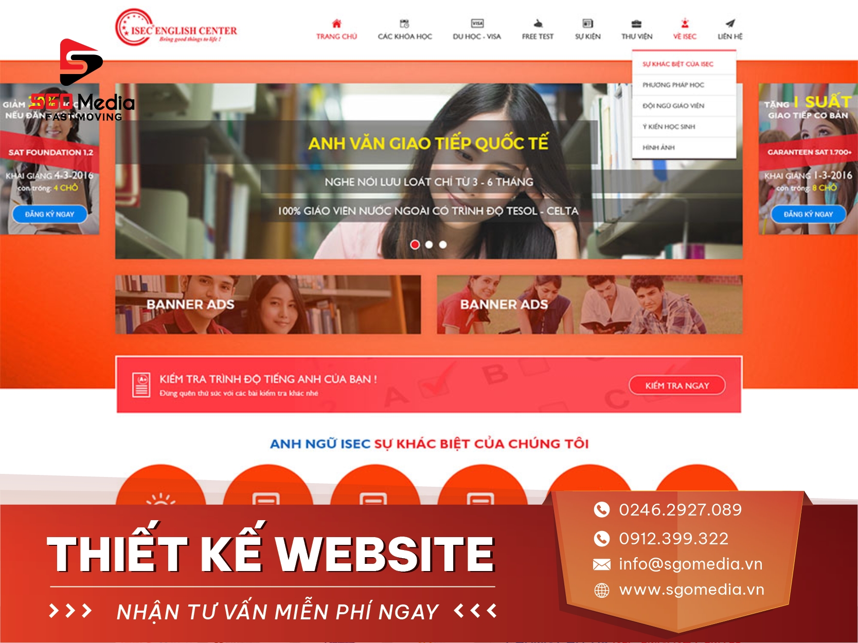 Thiết kế website giáo dục 