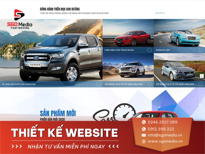 Thiết kế website ô tô