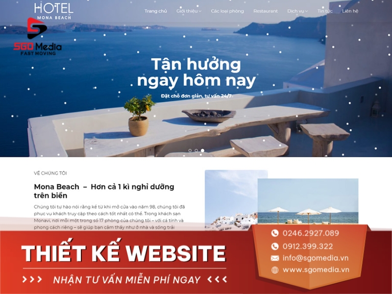 Thiết kế website khách sạn